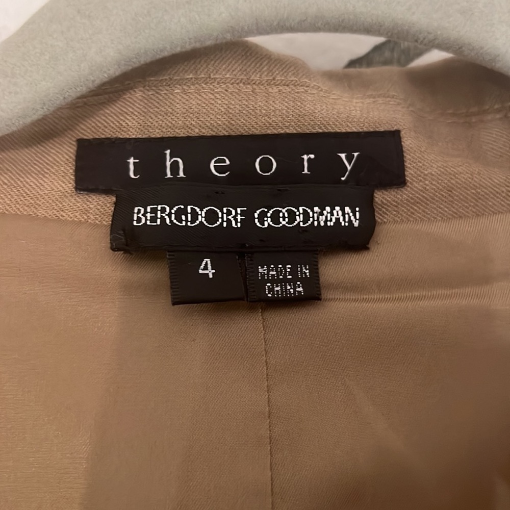 [Theory] Brown Tailored Single Button Wool Blazer - image 8